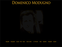 Tablet Screenshot of domenicomodugno.it